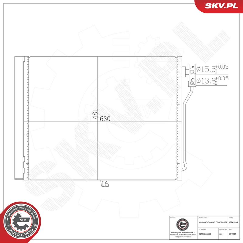 Kondensaator, kliimaseade, ESEN SKV 86SKV439