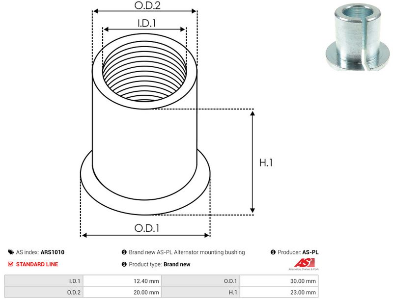 AS-PL ARS1010 Repair Set, alternator