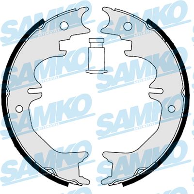 Комплект гальмівних колодок, стоянкове гальмо, Samko 88850