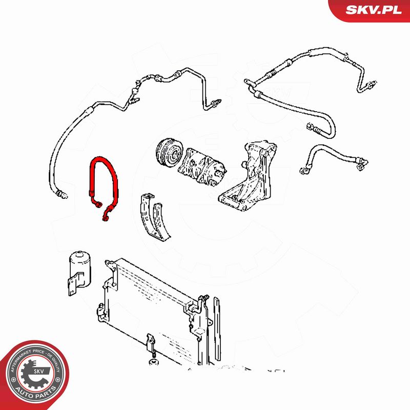 ESEN SKV 54SKV725 High/Low-pressure Line, air conditioning