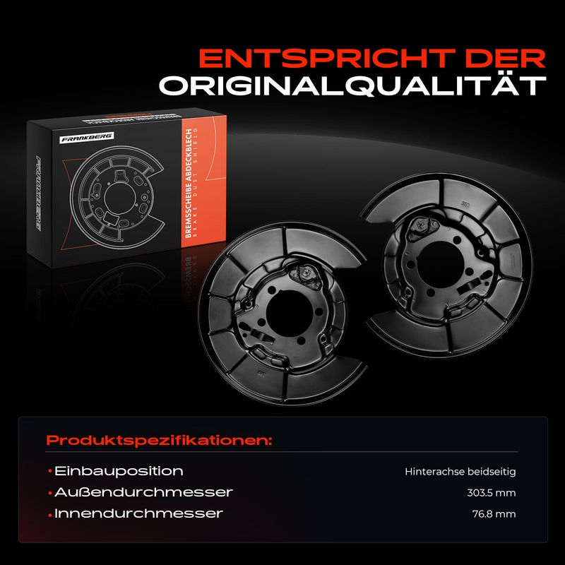 Frankberg 5481FB0032624 Splash Guard, brake disc