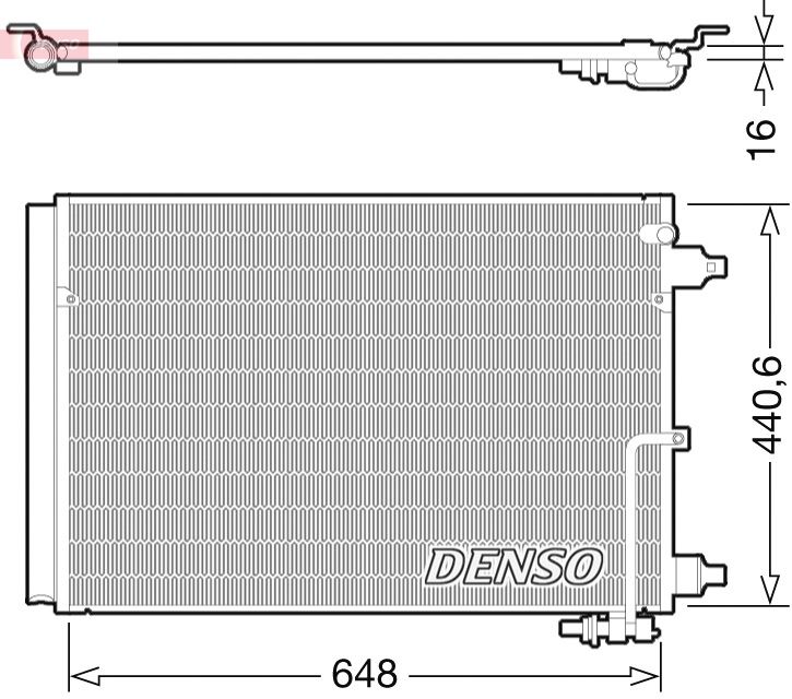 DENSO kondenzátor, klíma DCN02025