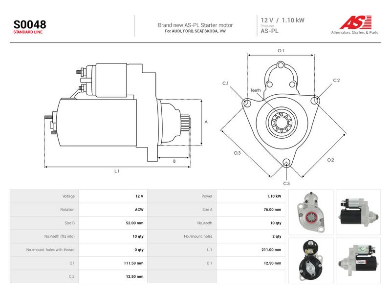 Starter, AS-PL S0048