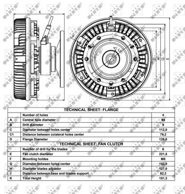 NRF 49065 Clutch, radiator fan