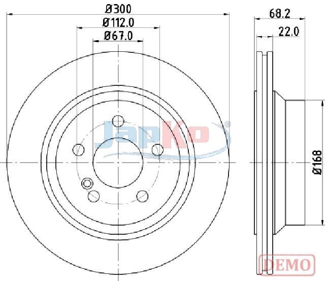 JAPKO 610514C Brake Disc