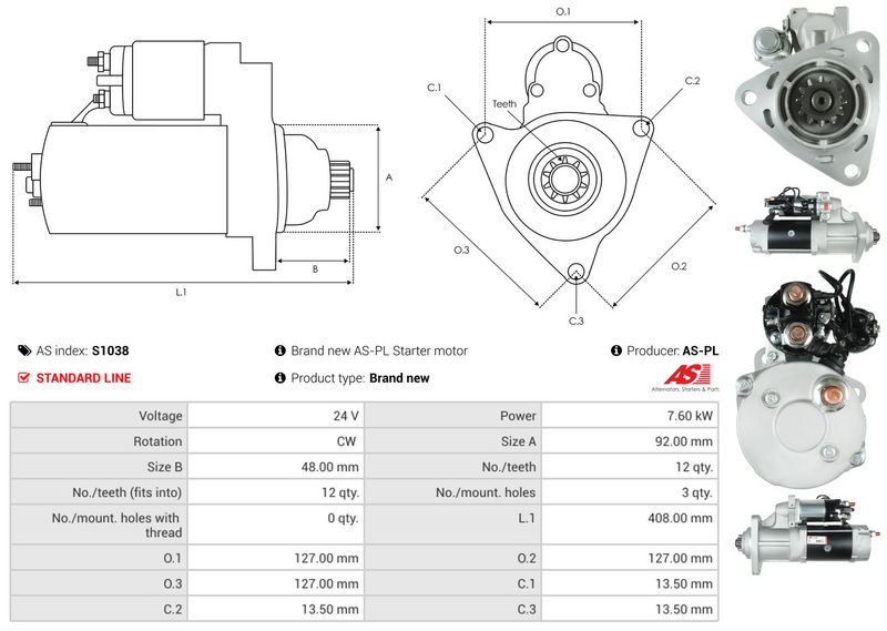 AS-PL S1038 Starter