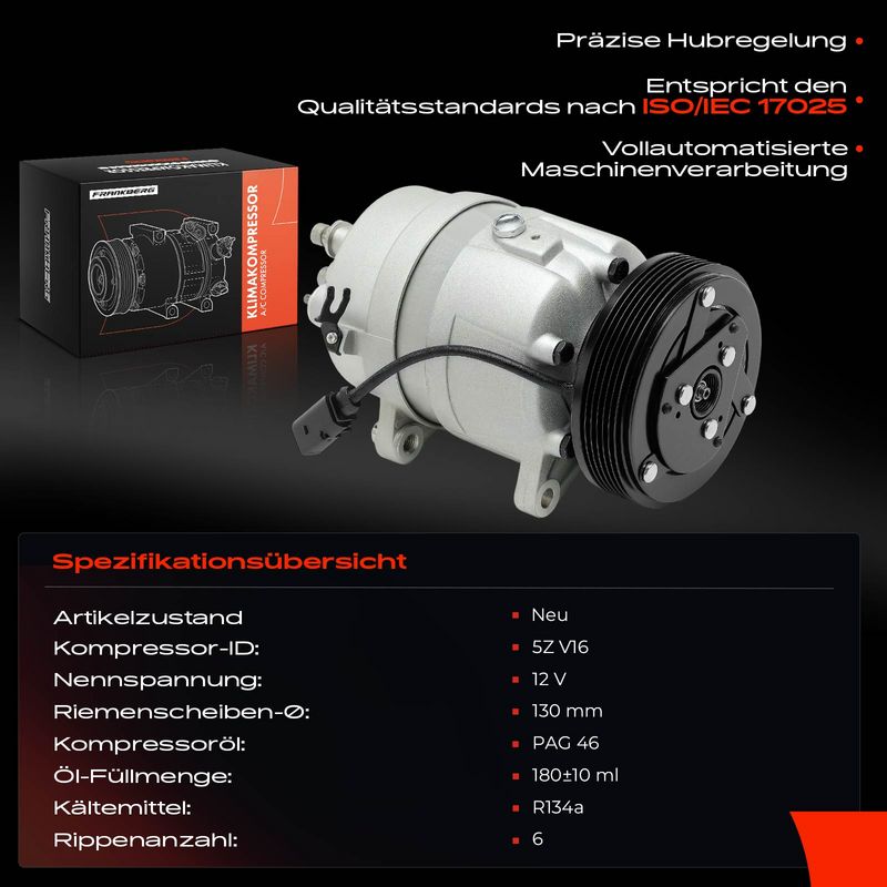 Frankberg 5481FB0001174 Compressor, air conditioning