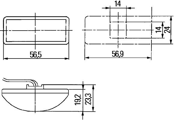 HELLA 2BM008771-001 Auxiliary Direction Indicator