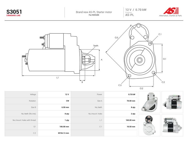 Starter, AS-PL S3051