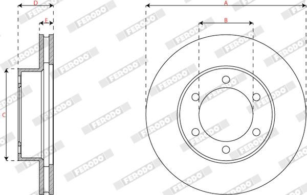 FERODO DDF2435 Brake Disc