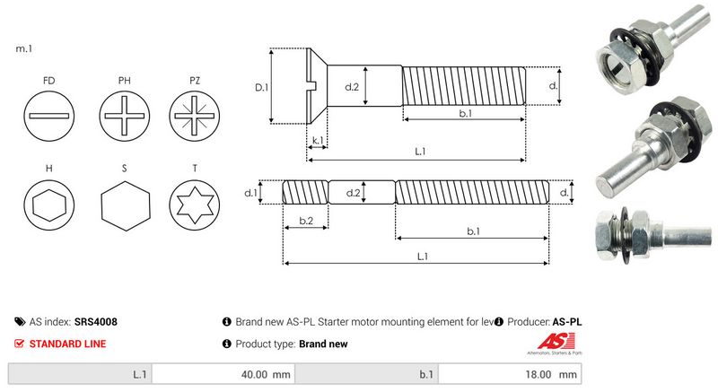 AS-PL SRS4008 Repair Set, alternator