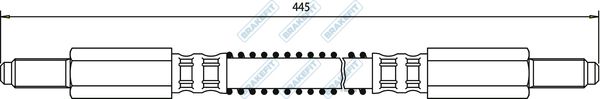APEC Brake Hose BHO4042