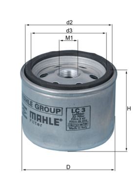 Повітряний фільтр, турбонагнітач, Mahle LC3