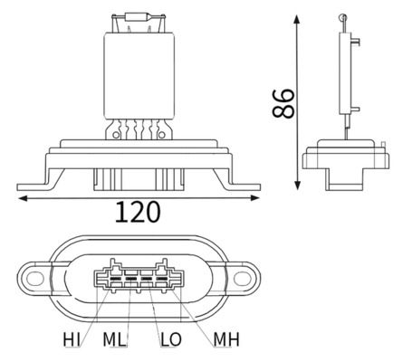 MAHLE-BEHR ΑΝΤΙΣΤΑΣΗ ΒΕΝΤΙΛΑΤΕΡ ΚΑΛΟΡΙΦΕΡ
