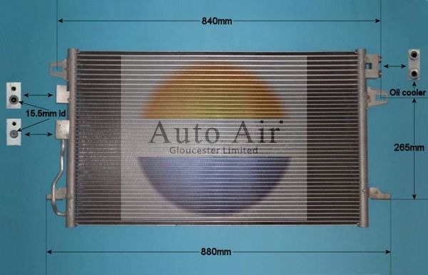 Auto Air Gloucester Condenser, air conditioning 16-5098