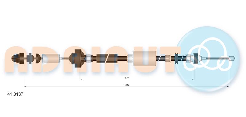 Трос, керування зчепленням ADRIAUTO 410137
