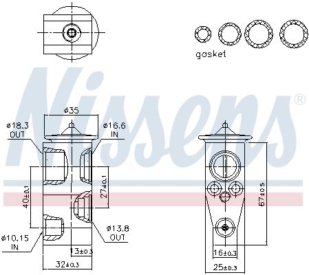 NISSENS 999433 Expansion Valve, air conditioning
