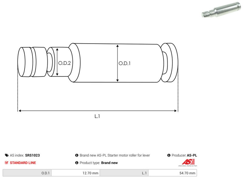 AS-PL SRS1023 Repair Kit, starter