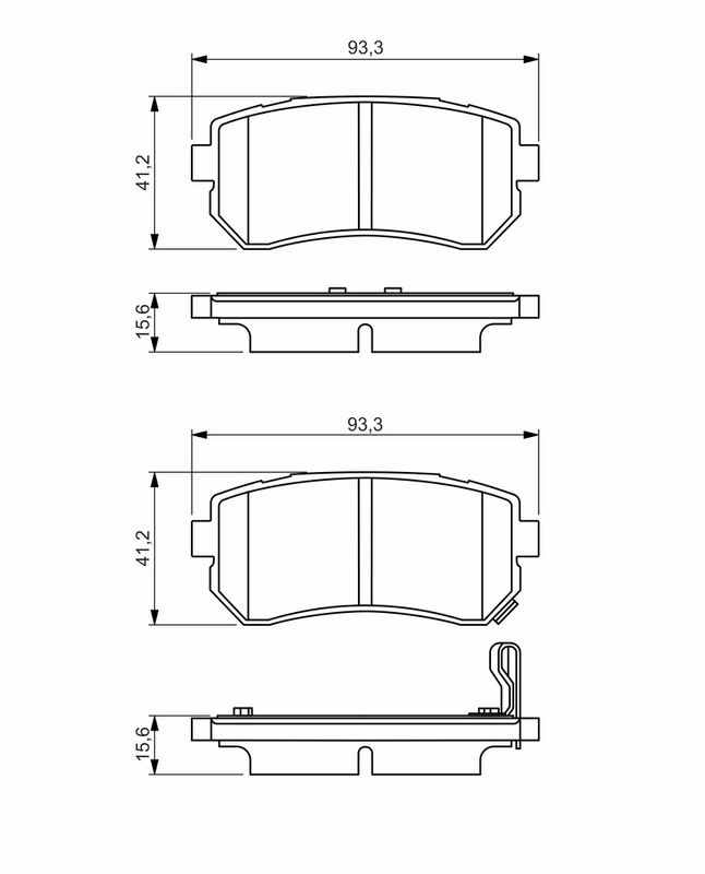 BOSCH 0986495354 Brake Pad Set, disc brake