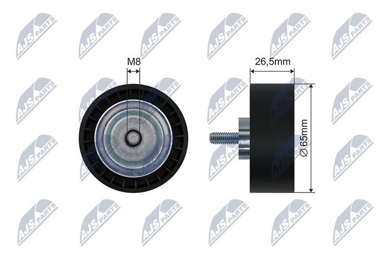 Натяжний ролик, поліклиновий ремінь, Nty RNK-ME-062