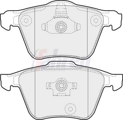 Fahren Brake Pad Set, disc brake FBP3188