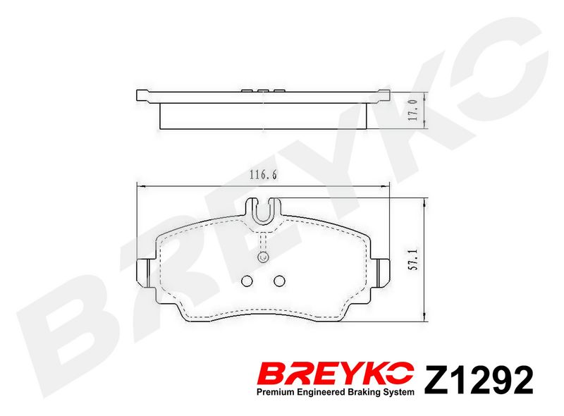 DAVID VASCO Z1292 Stabdžių trinkelių rinkinys, diskinis stabdys