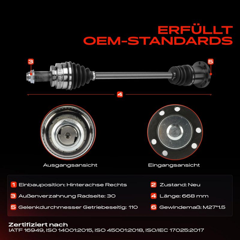 Frankberg 5481FB0038182 Drive Shaft