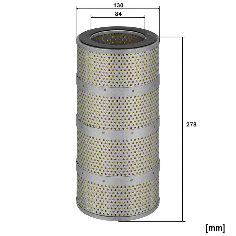 Filtru, sistem hidraulic primar HD 1383 MANN-FILTER