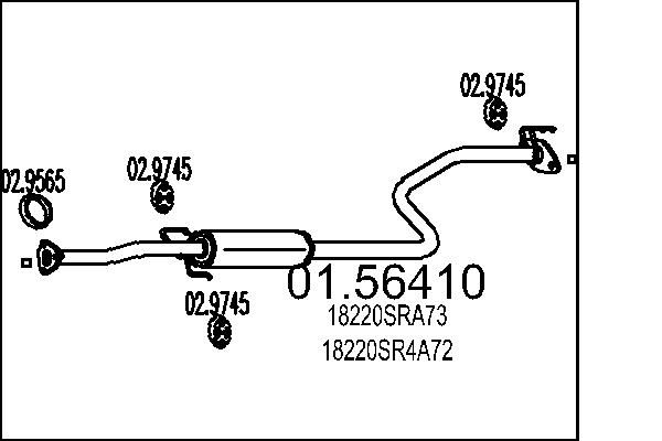 Проміжний глушник, Mts 01.56410