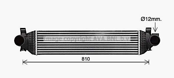 Радіатор інтеркулера AVA QUALITY COOLING