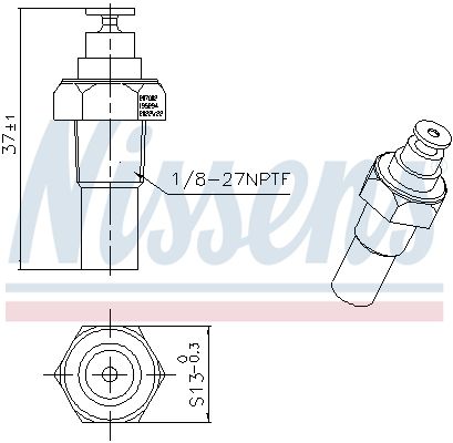 NISSENS 207002 Sensor, coolant temperature