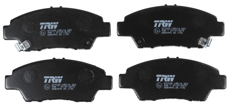 TRW GDB3493 Brake Pad Set, disc brake