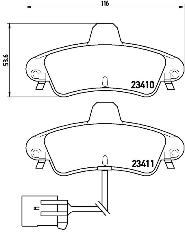 BREMBO P24038 Brake Pad Set, disc brake