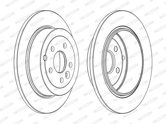 Гальмівний диск, Ferodo DDF1578C