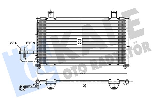 KALE OTO RADYATÖR 350625 - Condenser, air conditioning