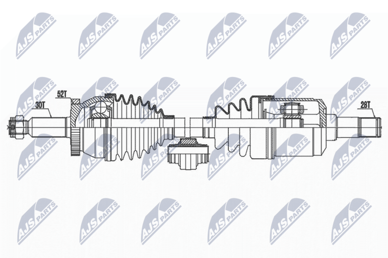 NTY hajtótengely NPW-HY-597