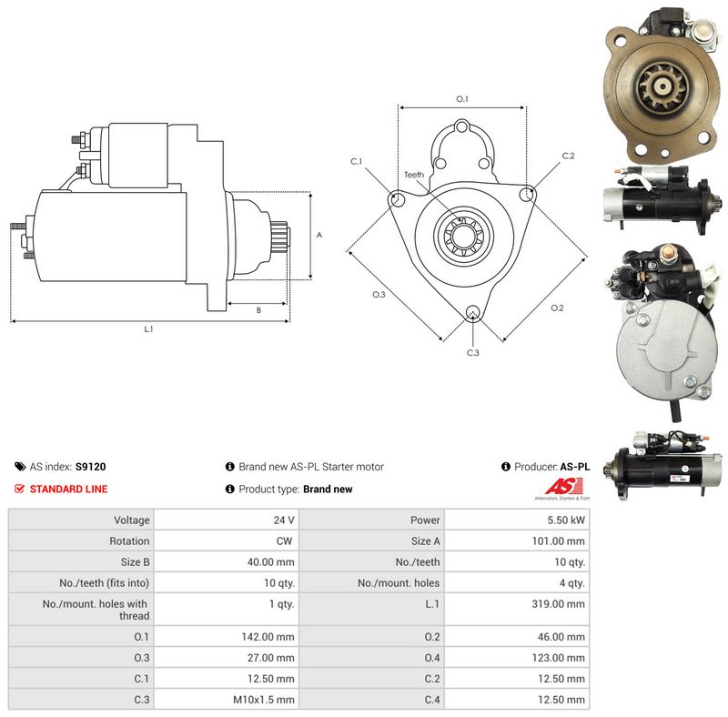 AS-PL S9120 Starter