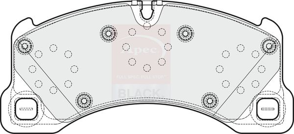APEC Brake Pad Set, disc brake PAD1670B