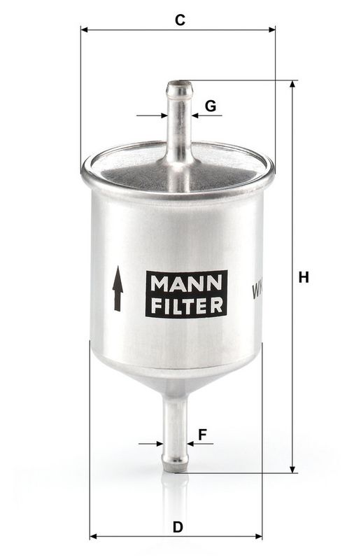 Kütusefilter, MANN-FILTER WK 66
