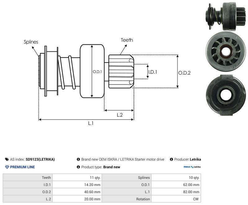 Vabajooks, starter, AS-PL SD9123(LETRIKA)