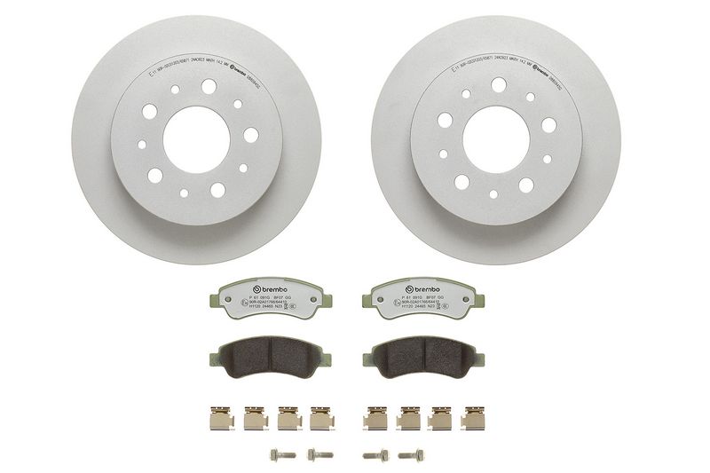 Pidurikomplekt, ketaspidur, BREMBO KT10007