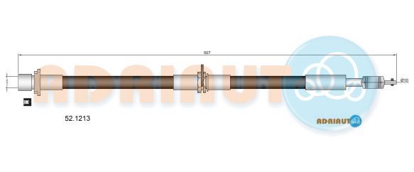 Гальмівний шланг, Adriauto 521213