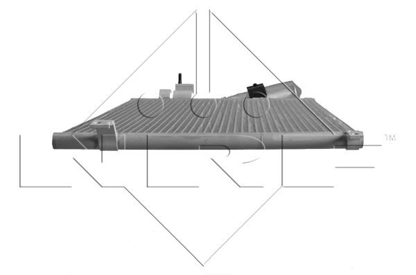 NRF 350017 Condenser, air conditioning