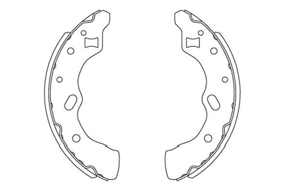 KAVO PARTS fékpofakészlet KBS-5406