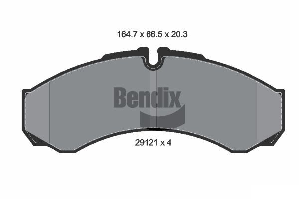 BENDIX Braking fékbetétkészlet, tárcsafék BPD1059