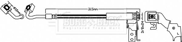 BORG & BECK fékcső BBH8619