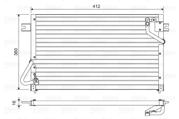 VALEO Condensor, airconditioning 814476