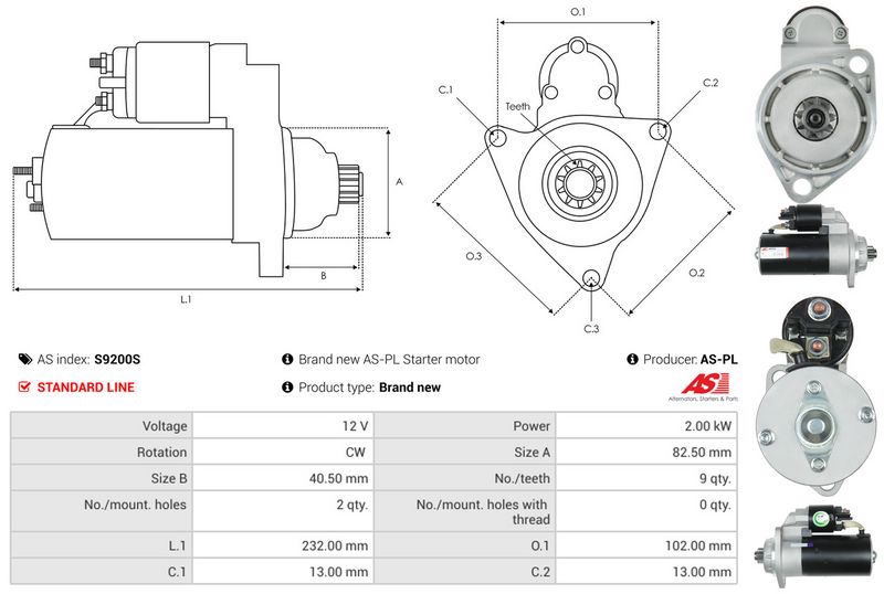 AS-PL S9200S Starter