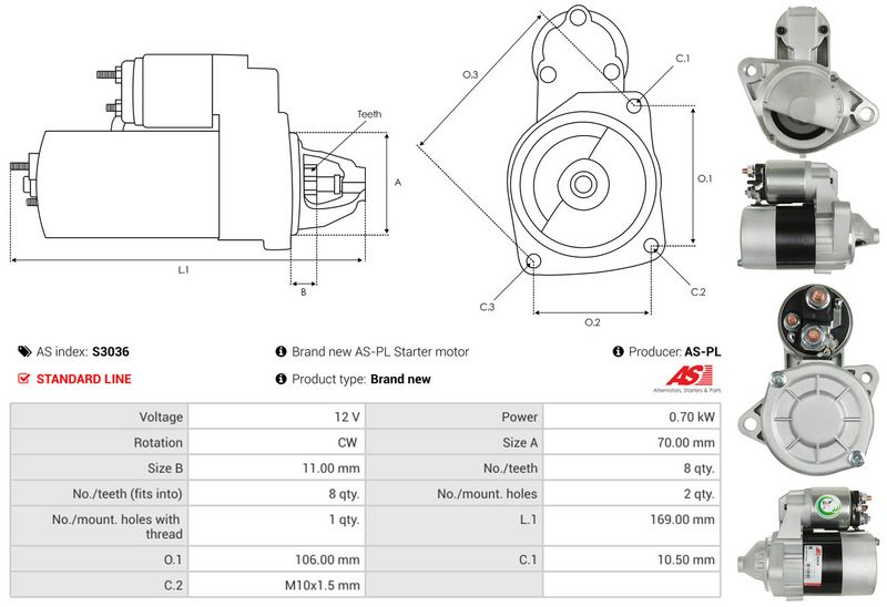 AS-PL S3036 Starter