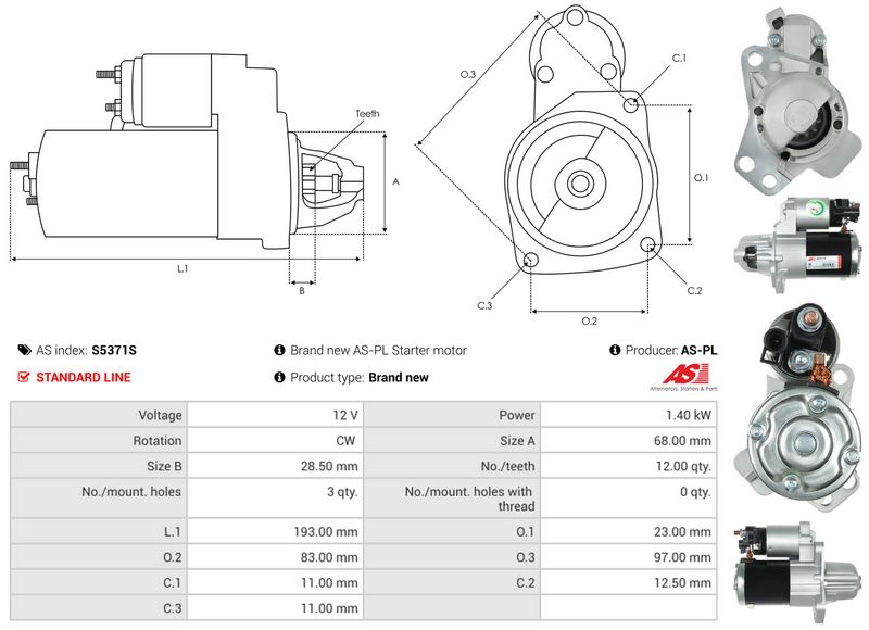 AS-PL S5371S Starter